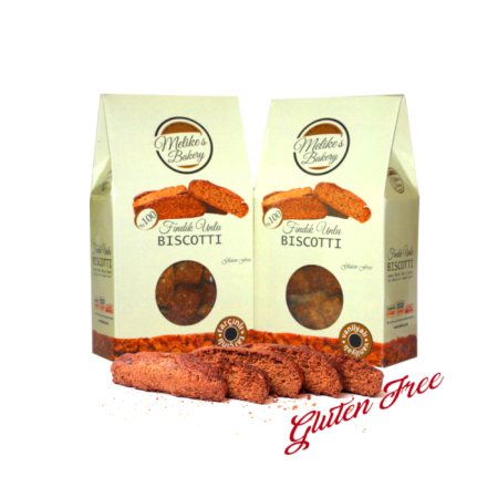 FINDIK UNLU, GLUTENSİZ VANİLYALI BISCOTTI - 130 gr